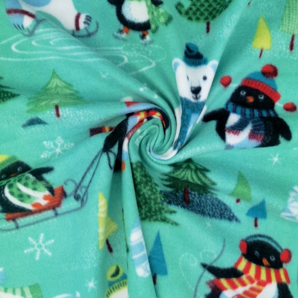 Christmas Anti Pill Fleece - XMAS SCENE